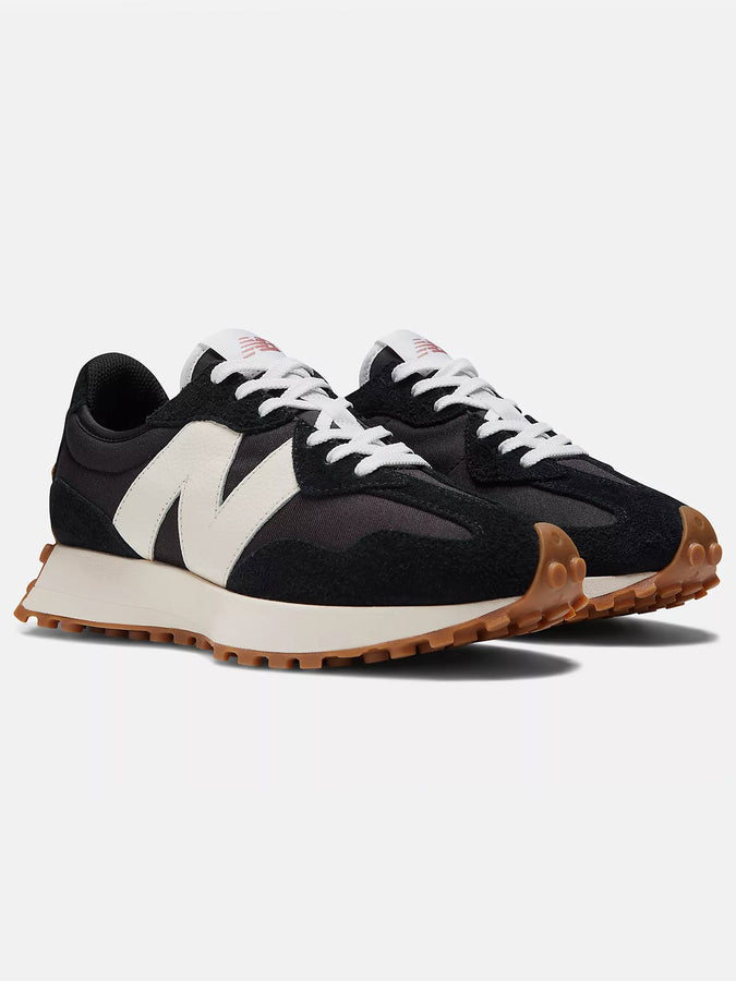 New Balance 327 Black/White/Mineral Red Shoes | BLACK/WHITE/MINERAL RED