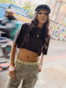 Brixton Carefree Organic Garment Dye Cropped Henley T-Shirt Fall 2026