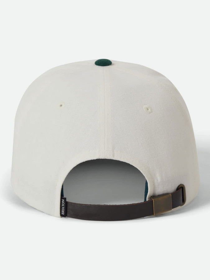 Brixton Big B Adjustable Strapback Hat | OFF WHITE/PRIMAL GREEN