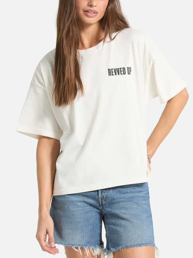 Brixton Revved Up Boxy T-Shirt Summer 2026 | OFF WHITE