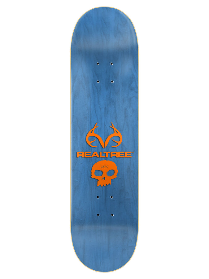 Zero Single Skull x Realtree White 8.5'' Skateboard Deck | WHITE