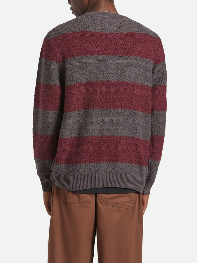 Brixton Midnight Sweater Fall 2025 | BLACK/PORT STRIPE