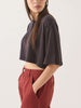 Brixton Carefree Organic Garment Dye Cropped Henley T-Shirt Fall 2026