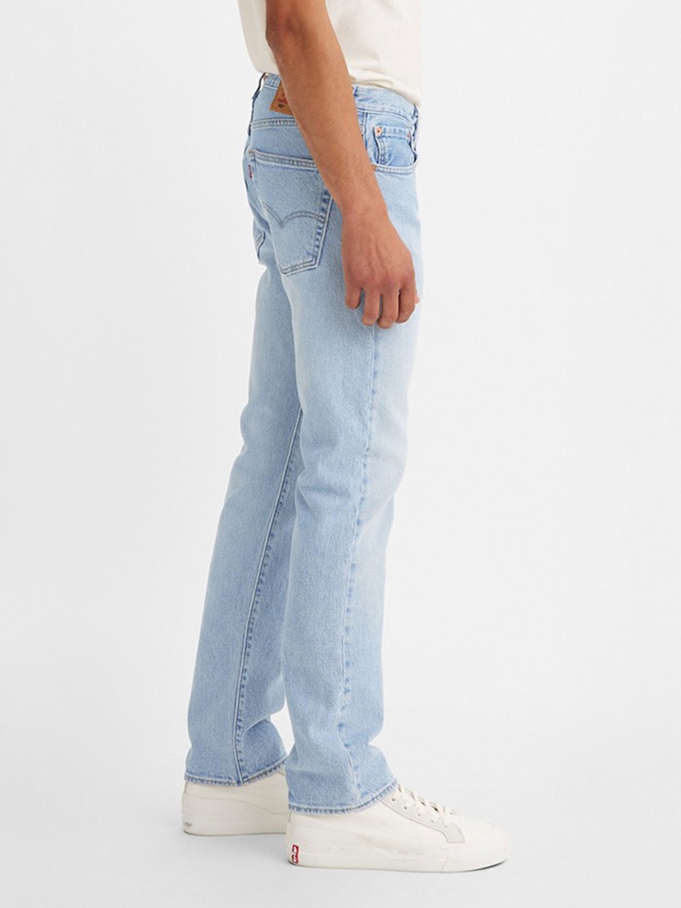 Levis Spring 2023 501 Original Fit Light Indigo Worn In Jeans