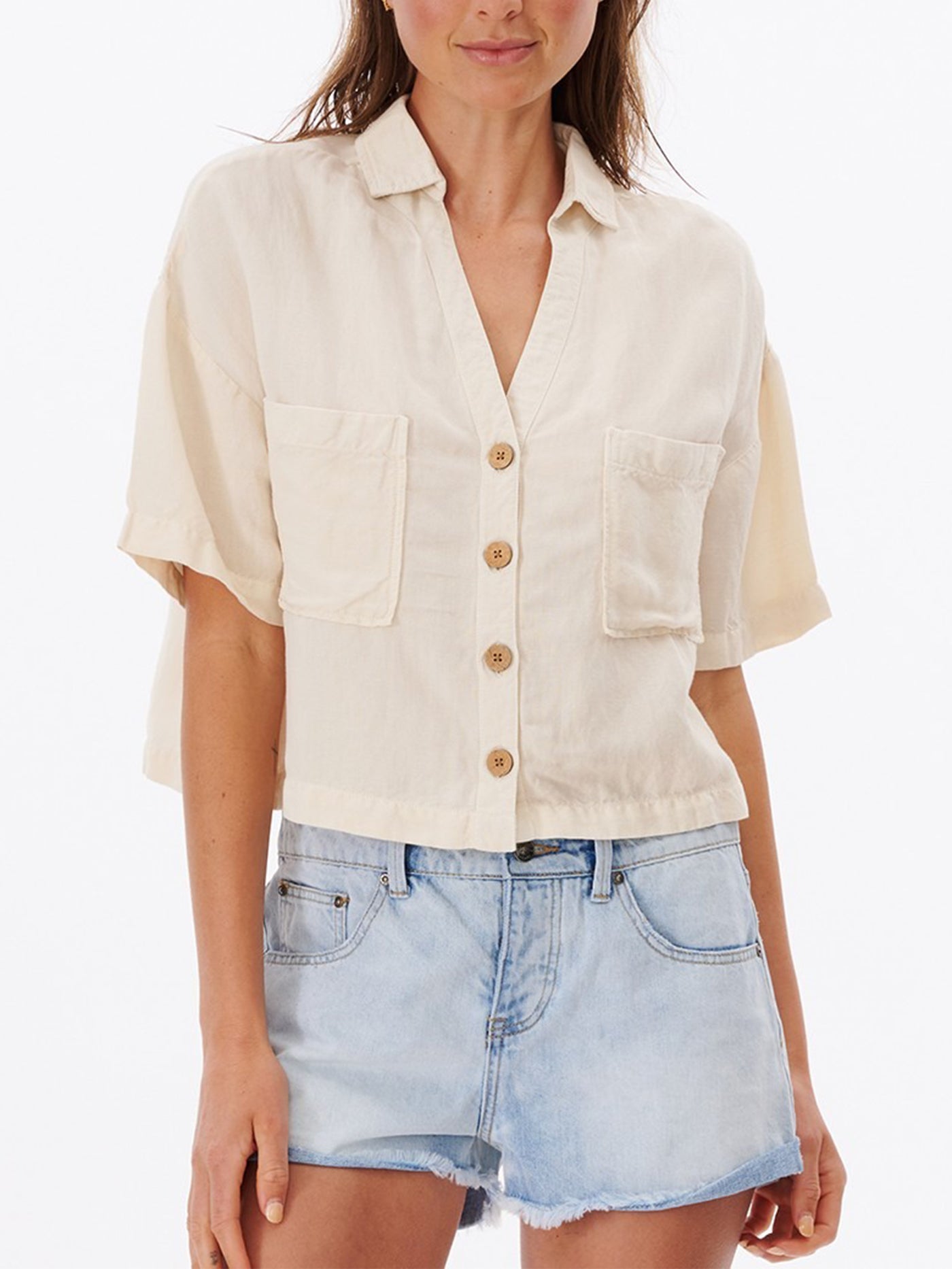 Rip Curl Summer 2023 Premium Linen S/S Buttondown Shirt