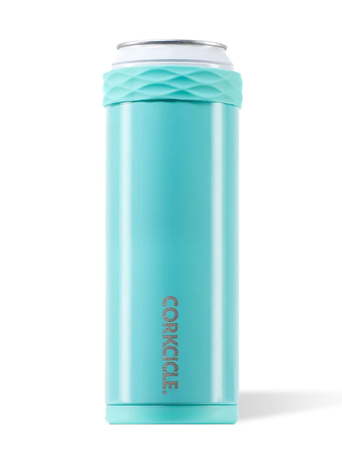 Corkcicle Classic Slim Arctican 12oz Can Cooler | GLOSS TURQUOISE