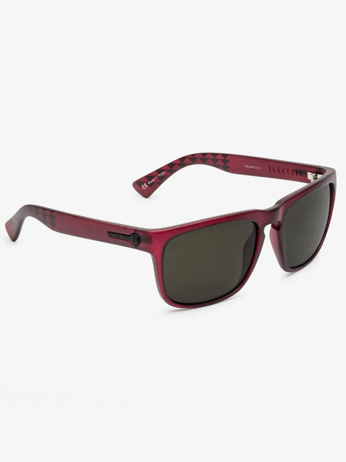 Electric Jason Momoa Knoxville Polarized Sunglasses | MATTE BOARS BLOOD/GRY POL
