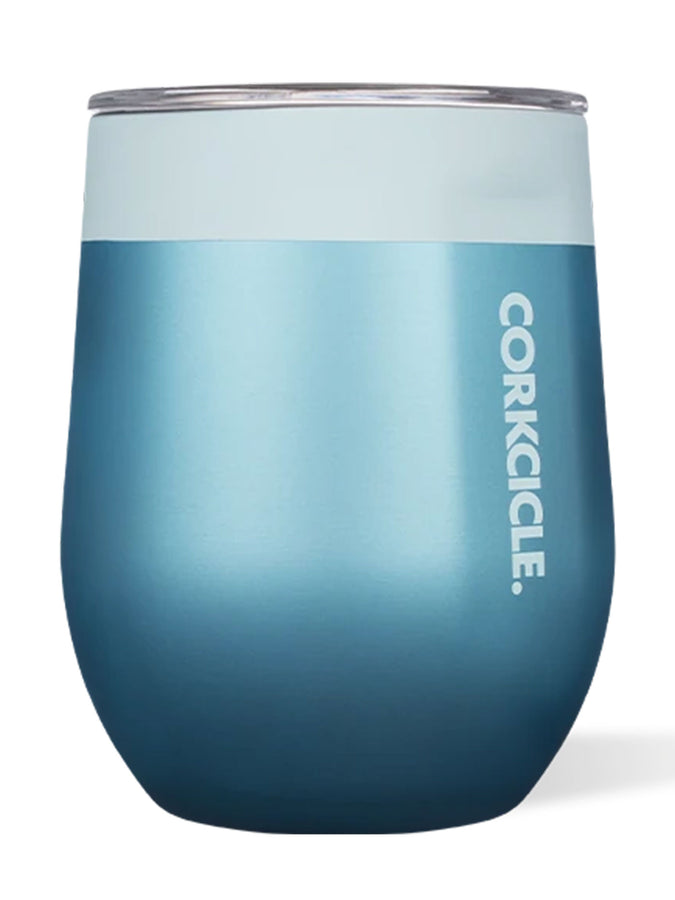 Corkcicle Color Block 12oz Stemless Cup | GLACIER BLUE