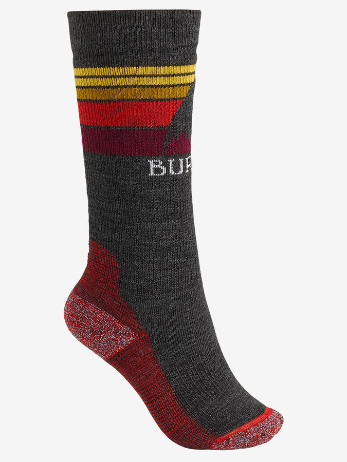 Burton Emblem Midweight Snowboard Socks 2023 | TRUE BLACK (001)