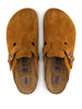 Birkenstock Boston Soft Footbed Mink Suede Sandals