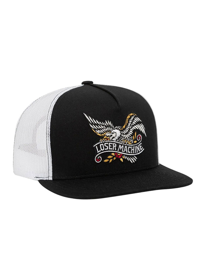 Loser Machine Glory Trucker Snapback Hat | BLACK/WHITE (BWT)