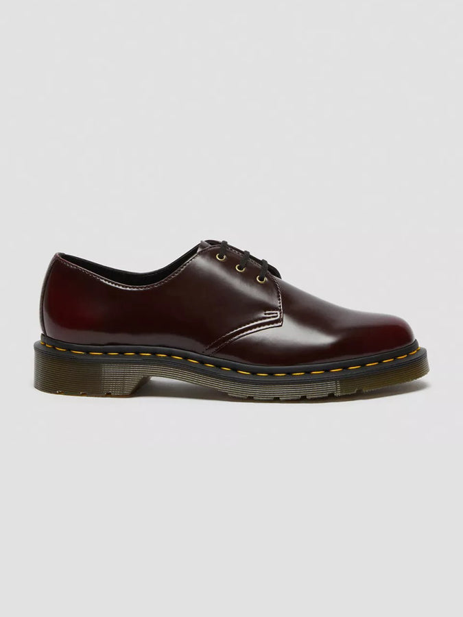 Dr. Martens Vegan 1461 Oxford Rub Off Cherry Red Shoes | CHERRY RED
