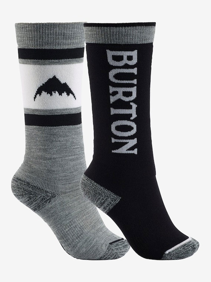 Burton Weekend Midweight 2 Pack Snowboard Socks 2024 | TRUE BLACK (001)