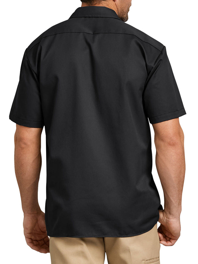 Dickies Twill Work Short Sleeve Buttondown Shirt | BLACK (BK)