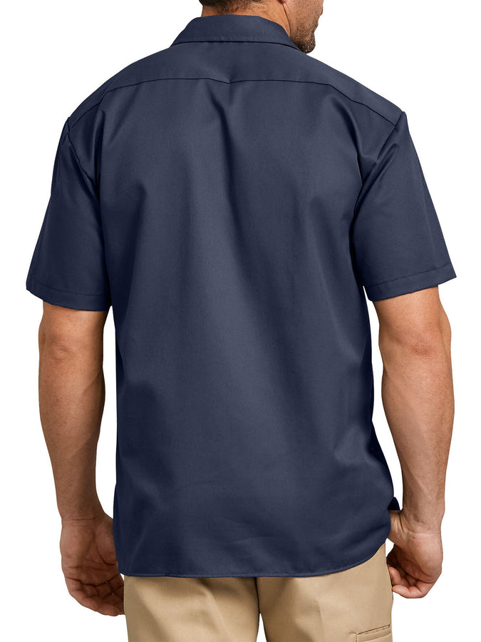 Dickies Twill Work Short Sleeve Buttondown Shirt | NAVY (NV)