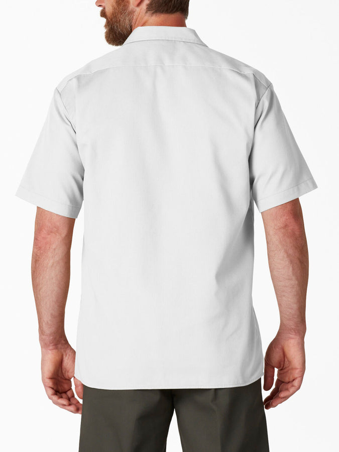 Dickies Twill Work Short Sleeve Buttondown Shirt | WHITE (WH)