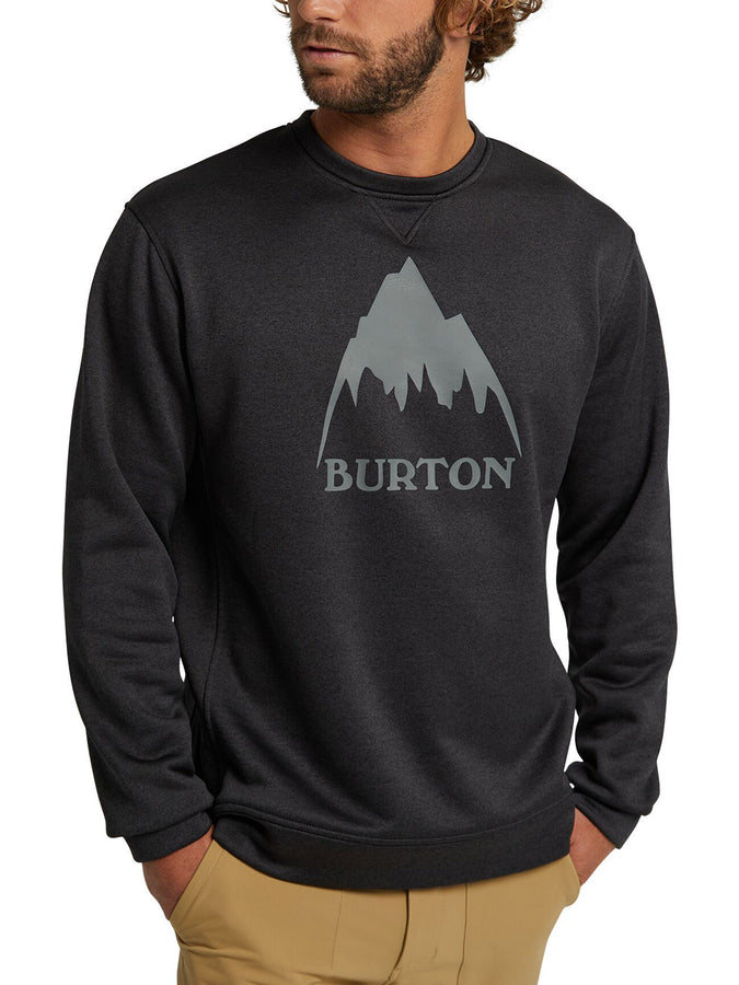 Burton Oak Crewneck Sweatshirt | TRUE BLACK HEATHER (001)
