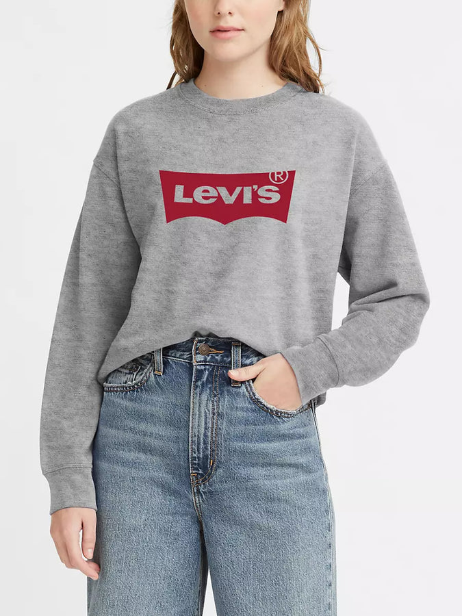 Levi's Standard Graphic Crewneck Sweatshirt | STARSTRUCK HTR GRY (0014)