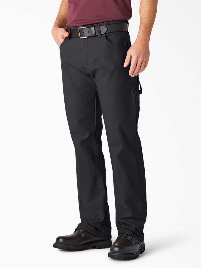 Dickies Carpenter Duck Relaxed Straight Fit Jeans | RINSED BLACK (RBK)