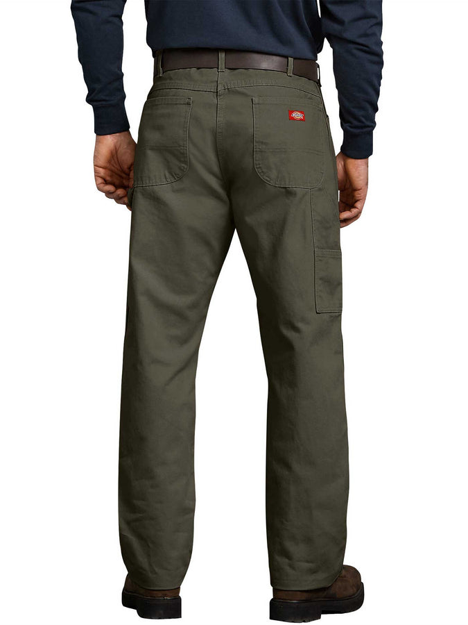 Dickies Carpenter Duck Relaxed Straight Fit Jeans | RINSED MOSS (RMS)