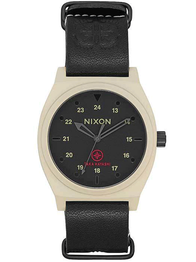 Nixon x Taka Hayashi LTD The Time Teller Watch | BONE/BLACK TAKA (2518)