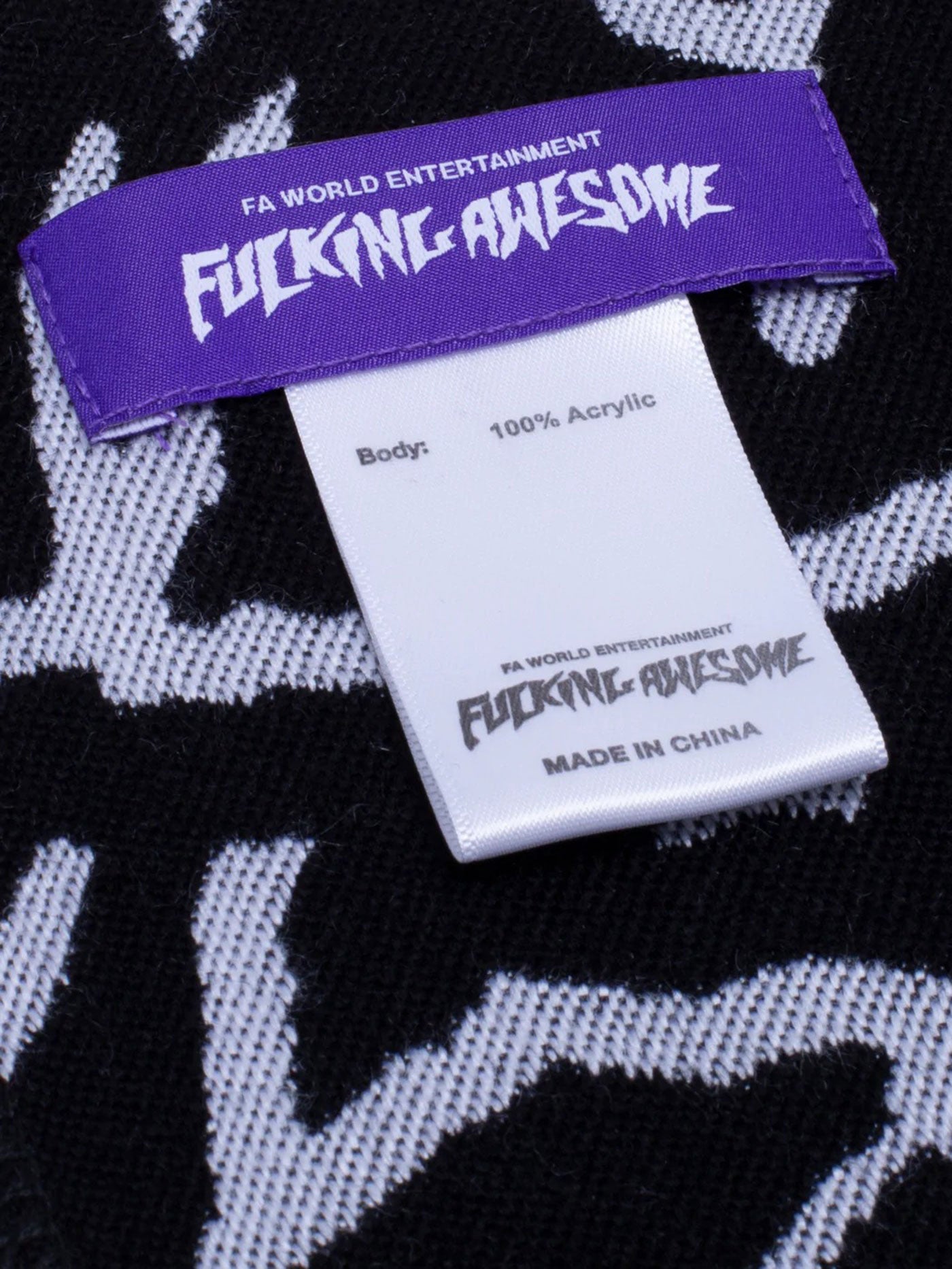 Fucking Awesome Sticker Stamp Scarf