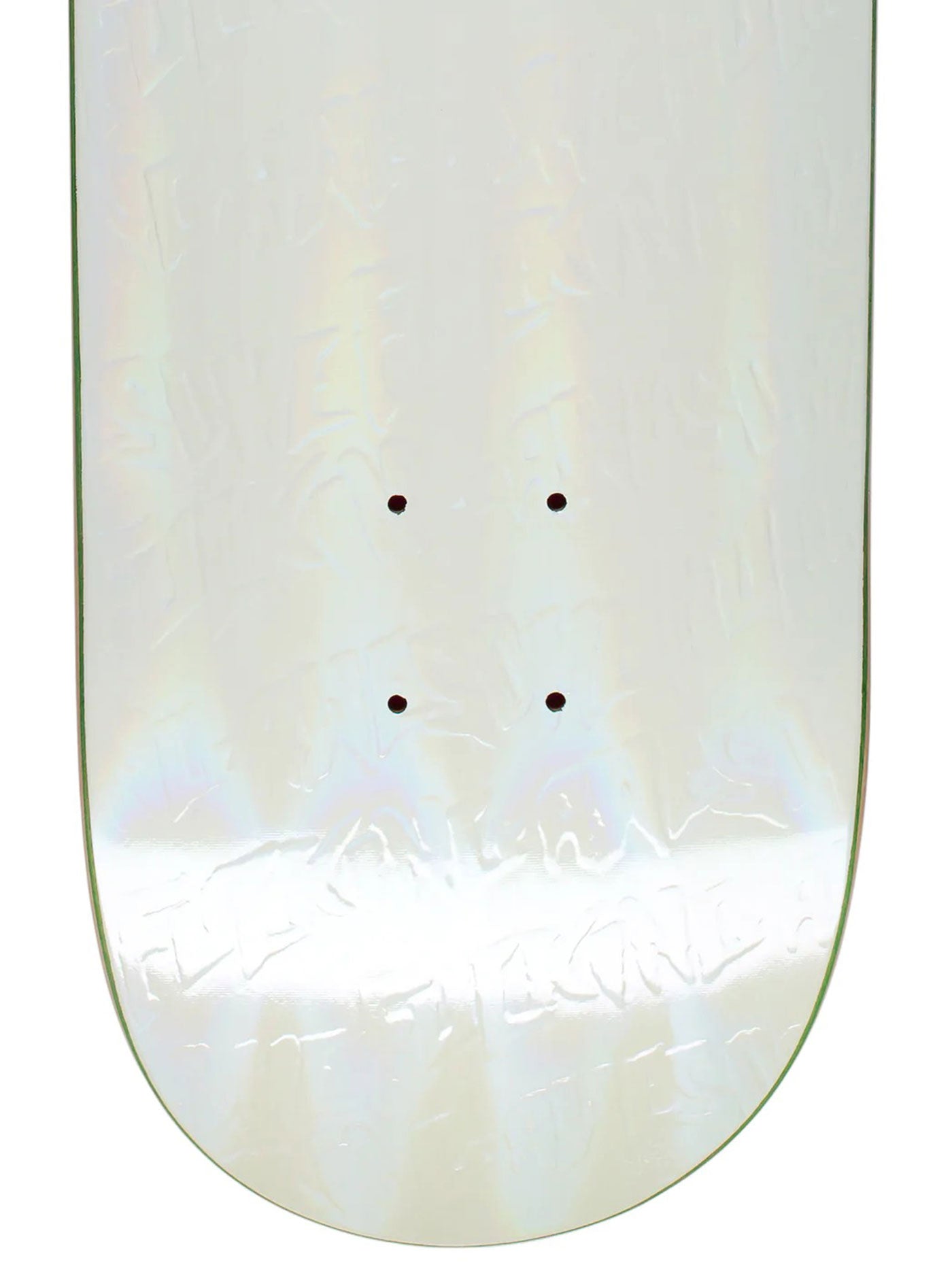 Fucking Awesome Stamp Emboss White Rainbow 8.25 Skateboard Deck