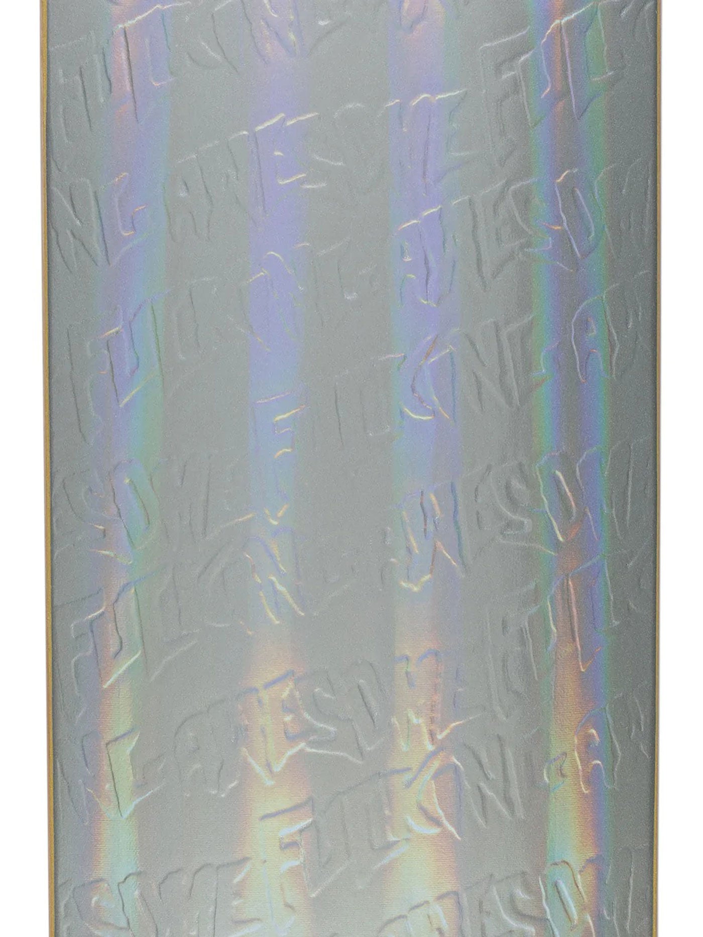 Fucking Awesome Stamp Emb Silver Rainbow 8.5 Skateboard Deck