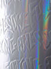 Fucking Awesome Stamp Emb Silver Rainbow 8.5 Skateboard Deck