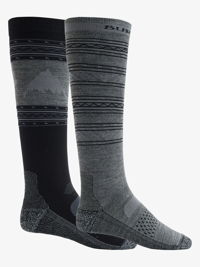 Burton Performance Lightweight 2 Pack Snowboard Socks 2024 | TRUE BLACK (001)