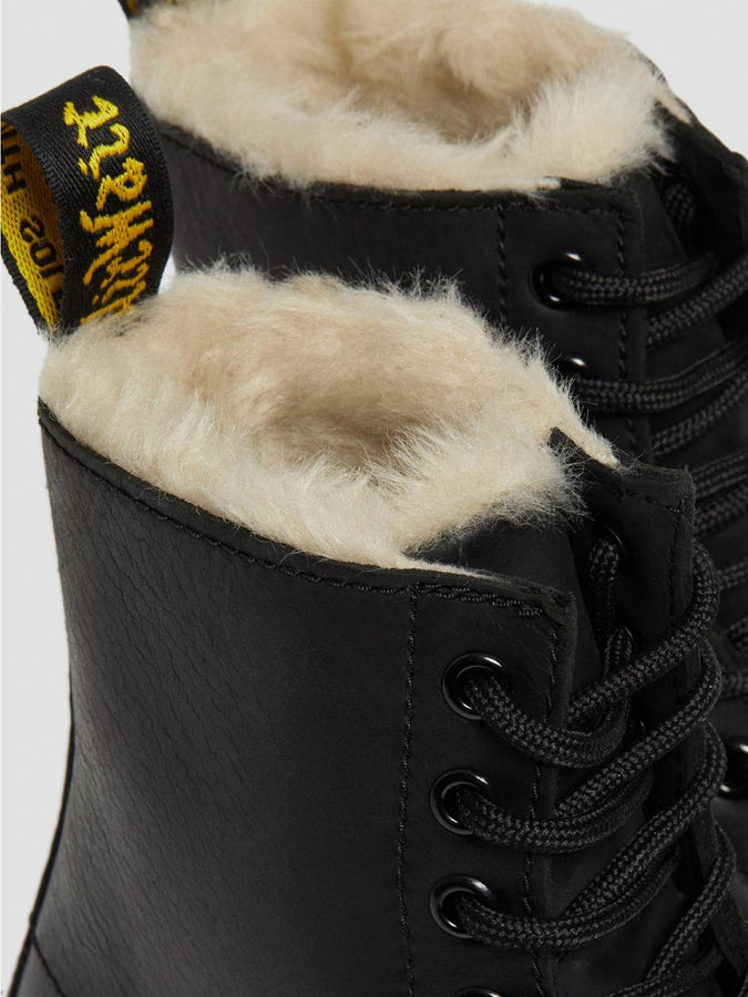 Dr.Martens 1460 Serena Fur Lined Boots | BLACK