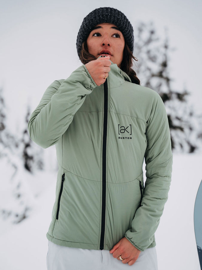 Burton [ak] Helium Hooded Insulated Snowboard Jacket 2023 | HEDGE GREEN (302)