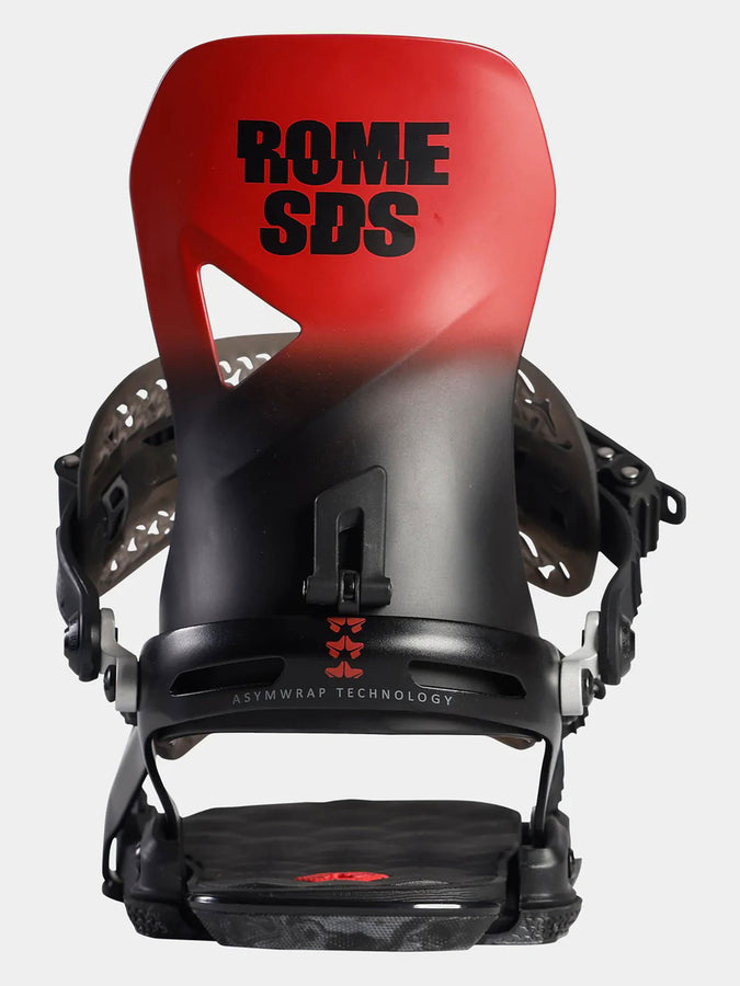 Rome Vice Snowboard Bindings 2023 | BLACK AGENT RED