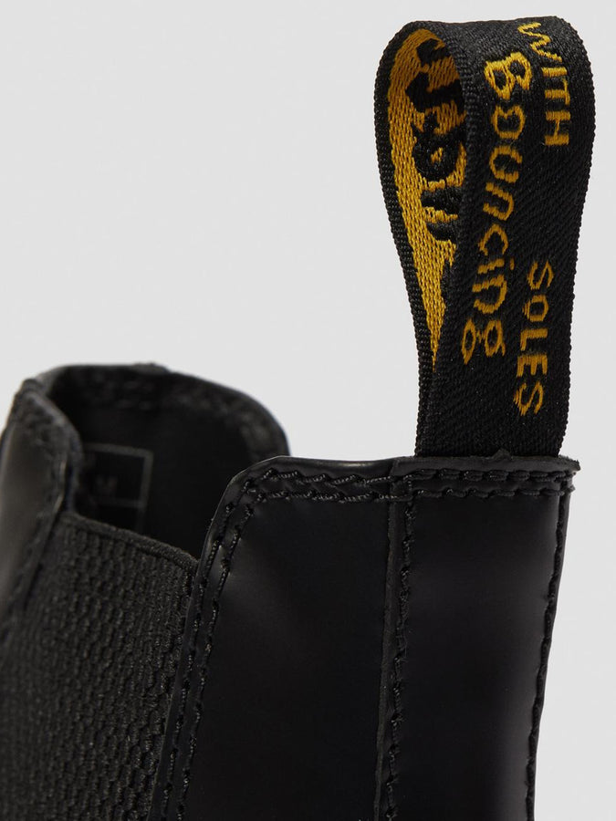 Dr. Martens 2976 Quad Polished Smooth Black Boots | BLACK