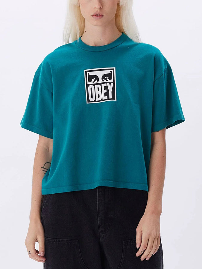 Obey Spring 2023 Eyes 2 T-Shirt | DARK TEAL (DTL)