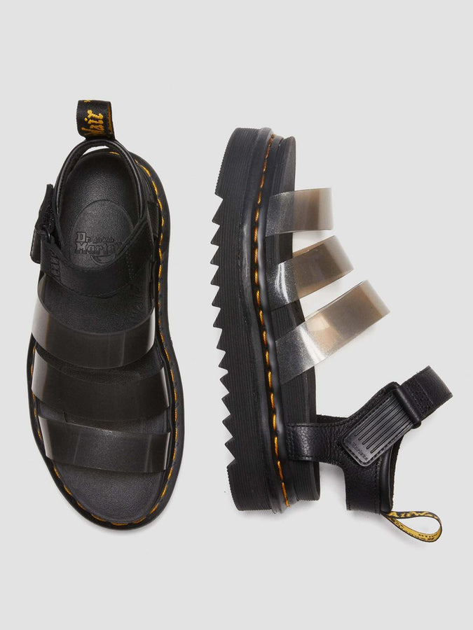 Dr. Martens Spring 2023 Blaire Jelly Glitter Black Sandals | BLACK