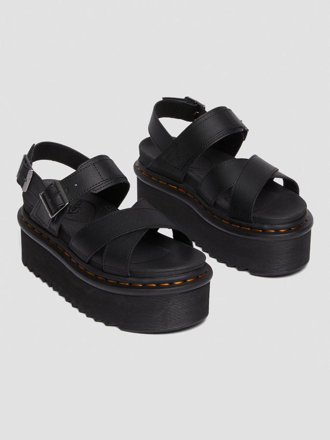 Dr. Martens Spring 2023 Voss II Quad Black Athena Sandals | BLACK ATHENA