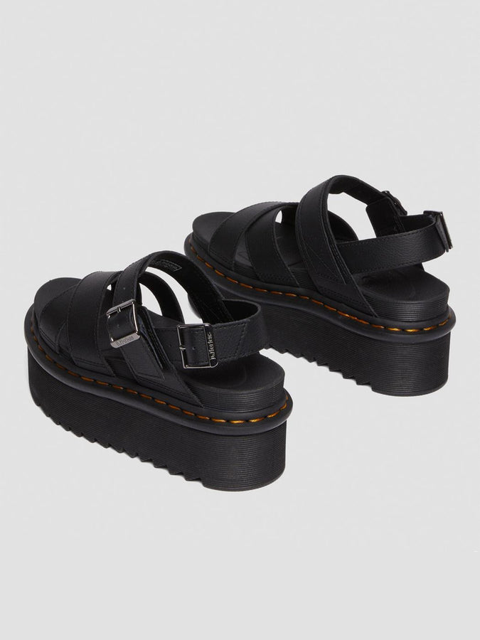 Dr. Martens Spring 2023 Voss II Quad Black Athena Sandals | BLACK ATHENA