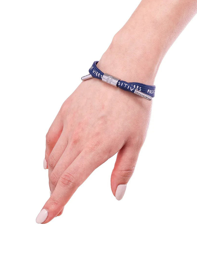 Rastaclat Chrome Vibes Single Lace Bracelet | BLUE