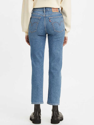 Levi's Women's Wedgie Straight Jeans, (New) White Stonewash, 24