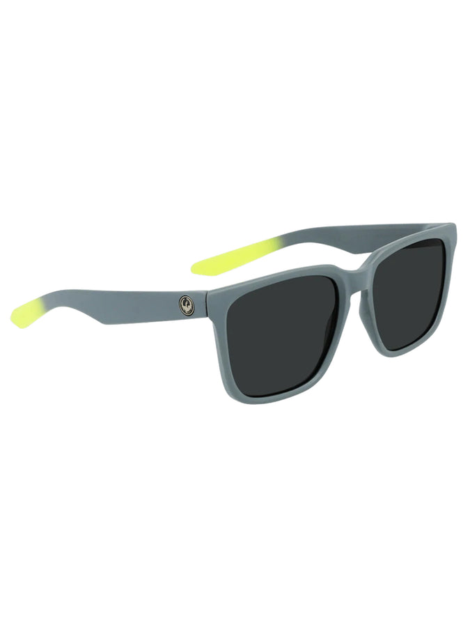 Dragon Baile XL LL Matte Charcoal Lime Sunglasses | MT CHARCOAL LIME/LL SMOKE