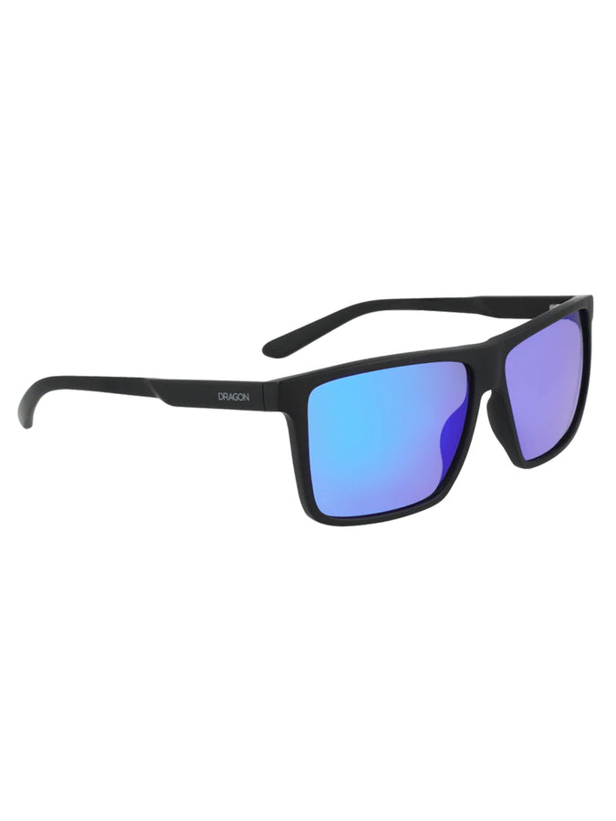 Dragon Sparrow LL Ion Matte Black Sunglasses | MATTE BLACK/LL BLUE ION