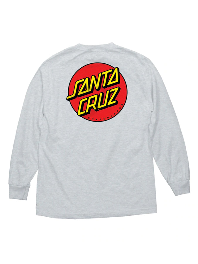 Santa Cruz Classic Dot Long Sleeve T-Shirt | ASH