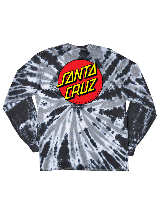 Santa Cruz Classic Dot Long Sleeve T-Shirt | TWIST BLACK