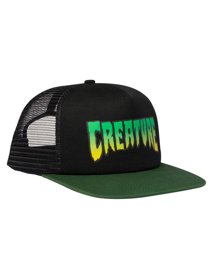 Creature Logo Trucker Snapback Hat | BLACK