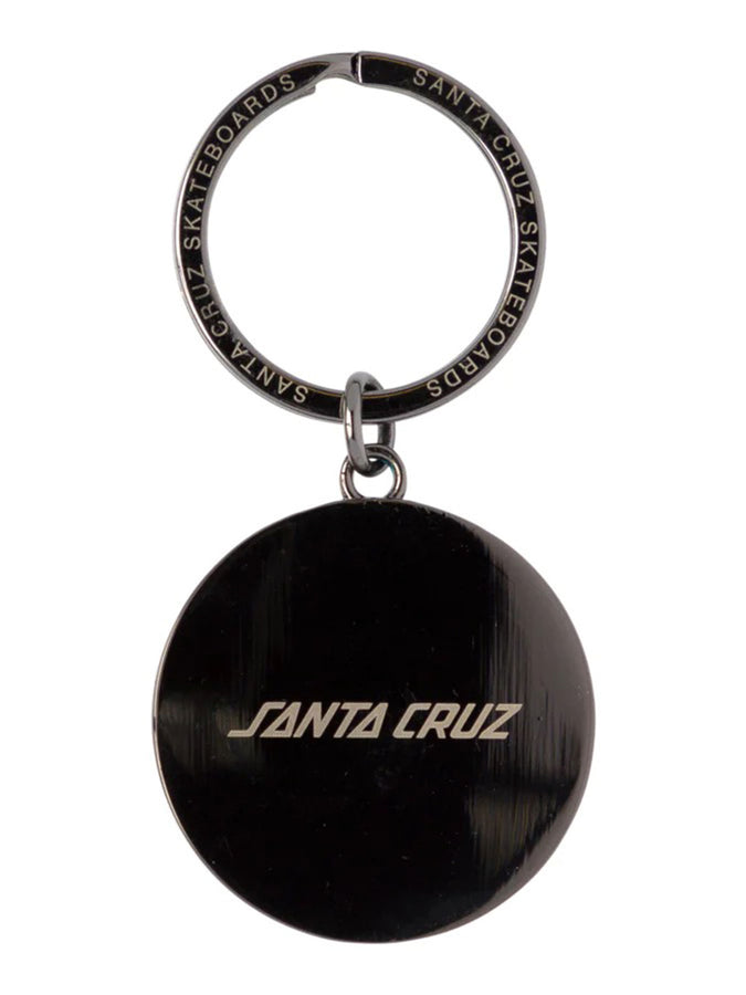 Santa Cruz Wave Dot Key Chain | DARK GUNMETAL