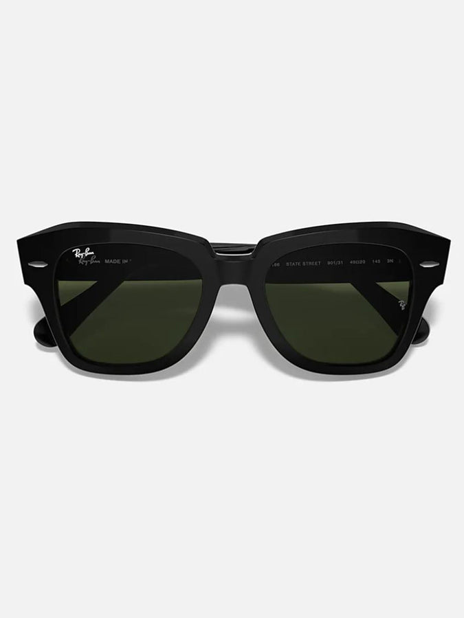Ray-Ban State Street Sunglasses | BLACK/GREEN CLASSIC