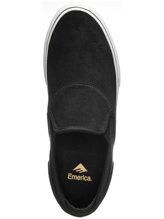 Emerica Wino G6 Slip-On Shoes | BLACK/WHITE/GOLD (715)