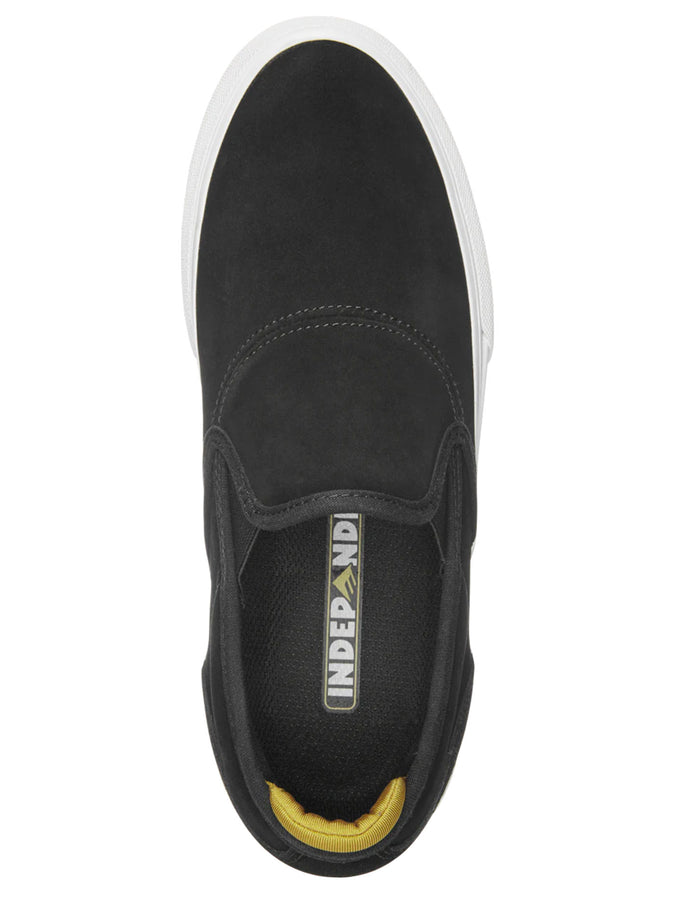 Emerica Spring 2023 x Independent Wino G6 Slip-On Black Shoes | BLACK (001)