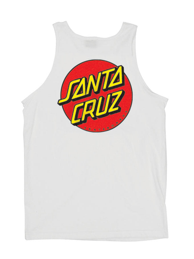 Santa Cruz Classic Dot Tank Top | WHITE